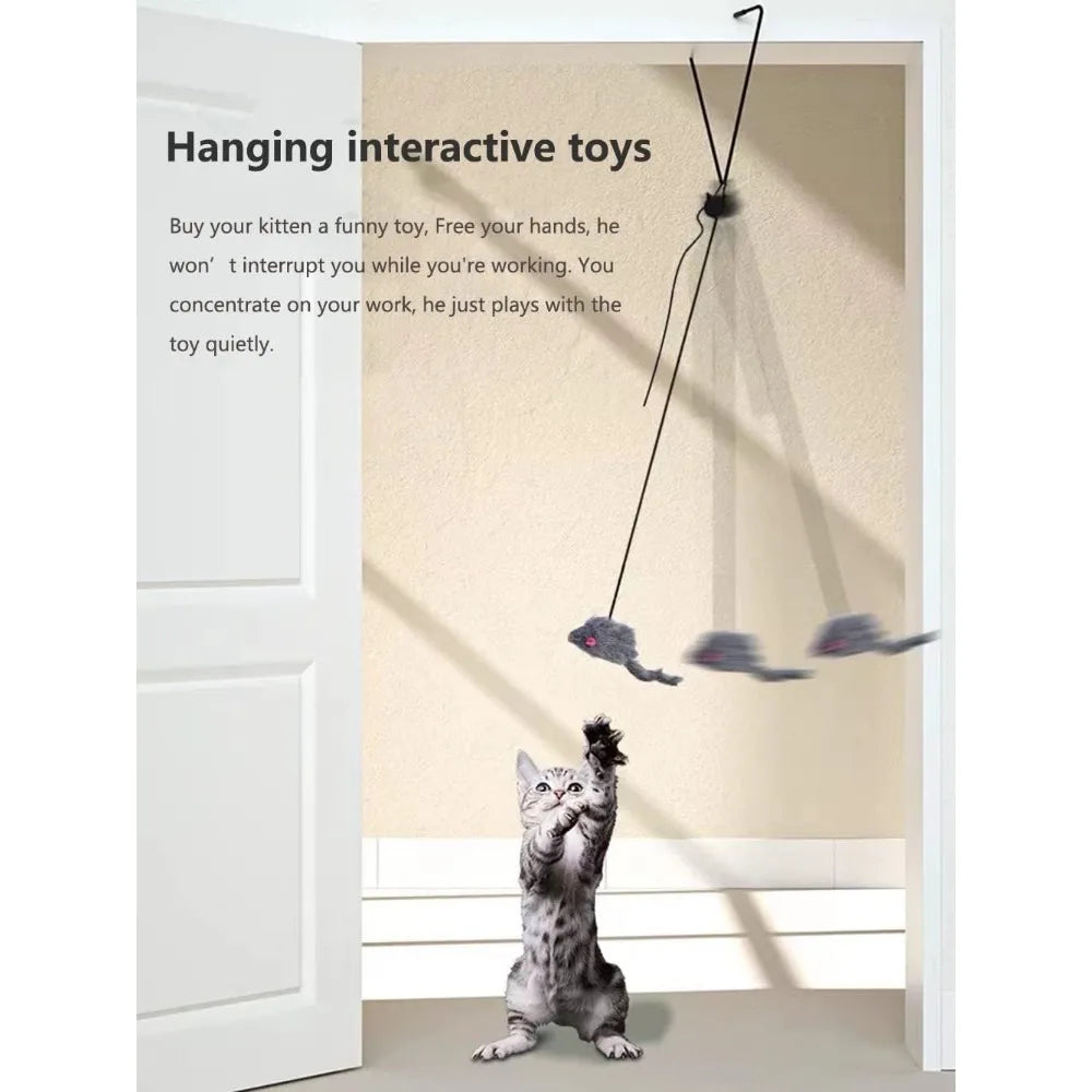 Interactive Cat Feather Toys