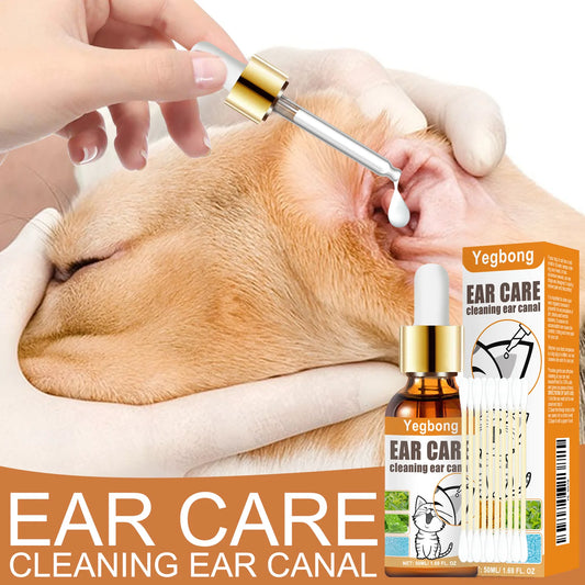 Yegbong 50ml Pet Ear Mite Cleaner
