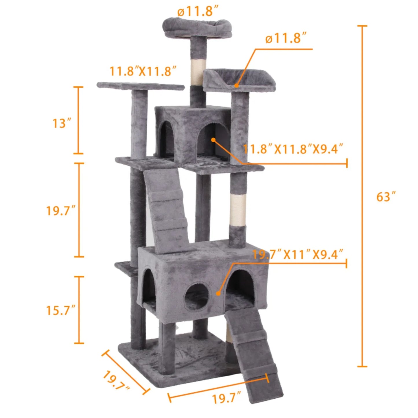 Multi-Level Cat Activity Tower