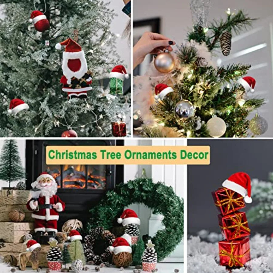 40pcs Mini Santa Hats