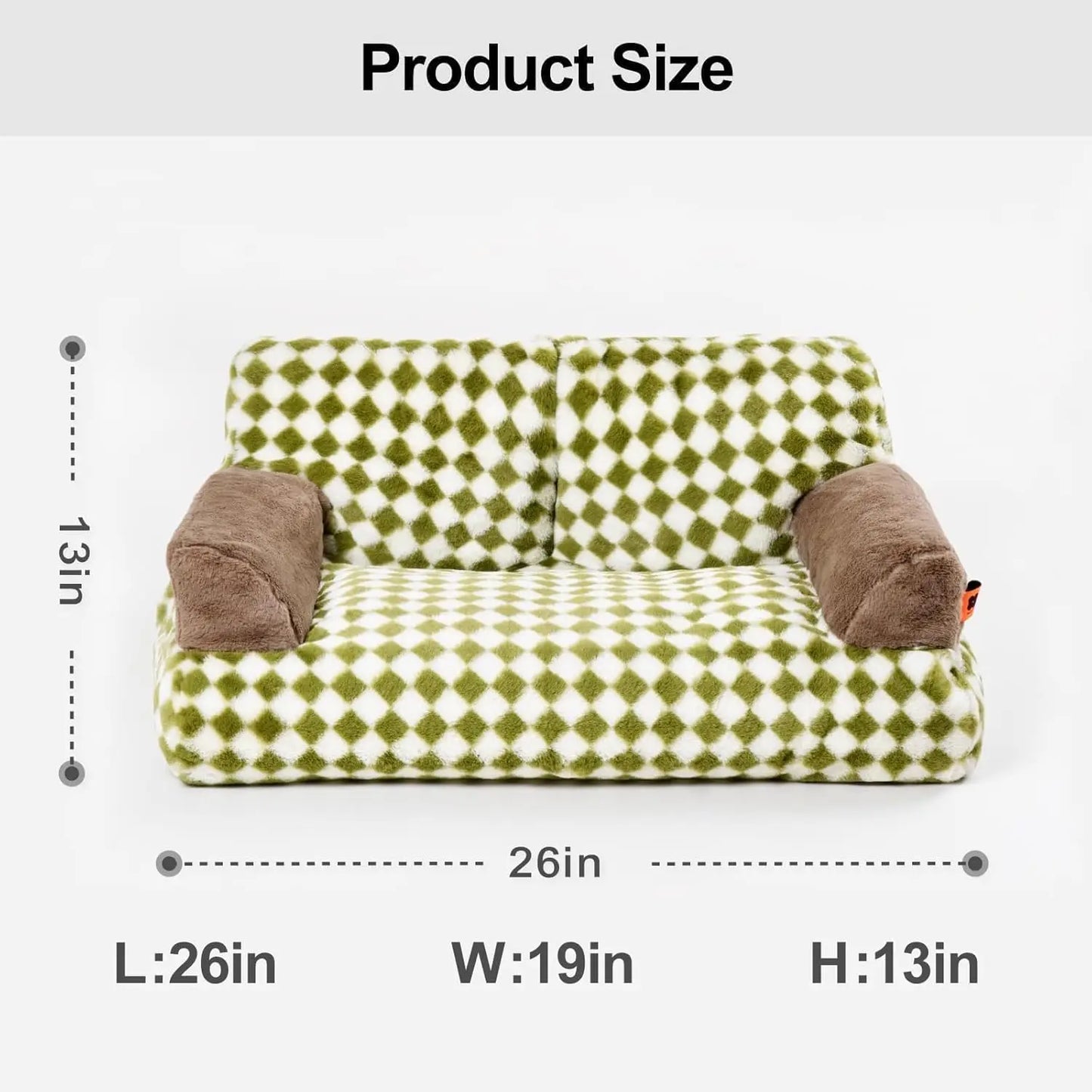 Mewoofun Pet Couch Bed 26×19×13 Inch