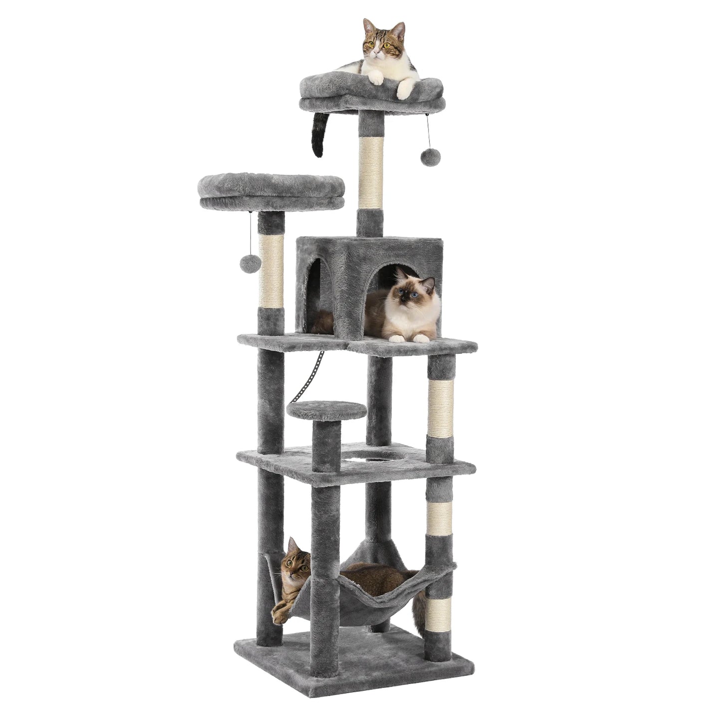 Multi-Level Cat Tree with Scratching Posts