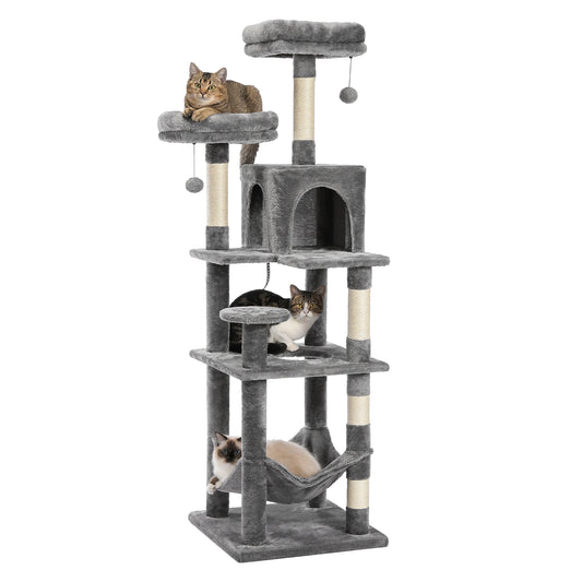 Multi-Level Cat Tree with Scratching Posts