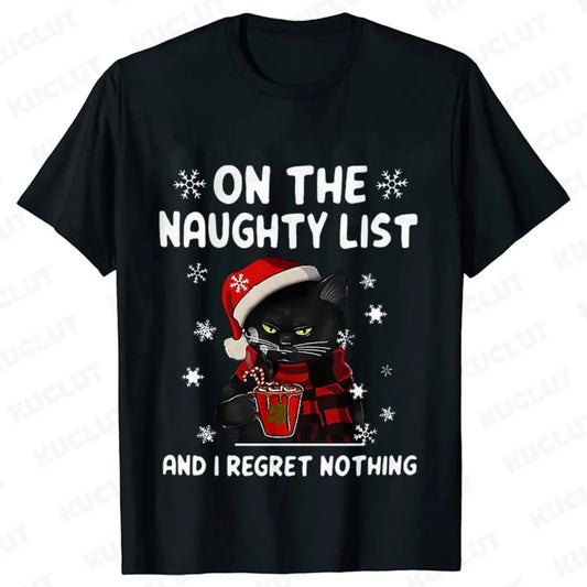 Funny Men T-shirt on The Naughty List, and I Regret Nothing