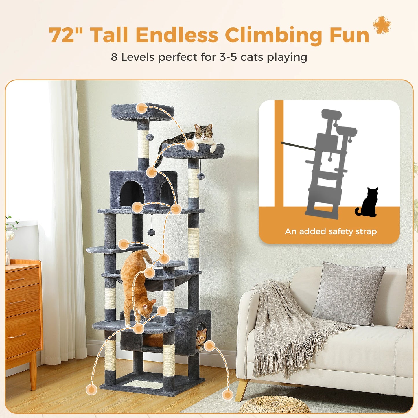 Large Cat Tree Tower