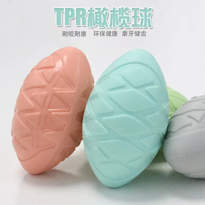 Natural Non-toxic Rubber Football Style Chew Toy
