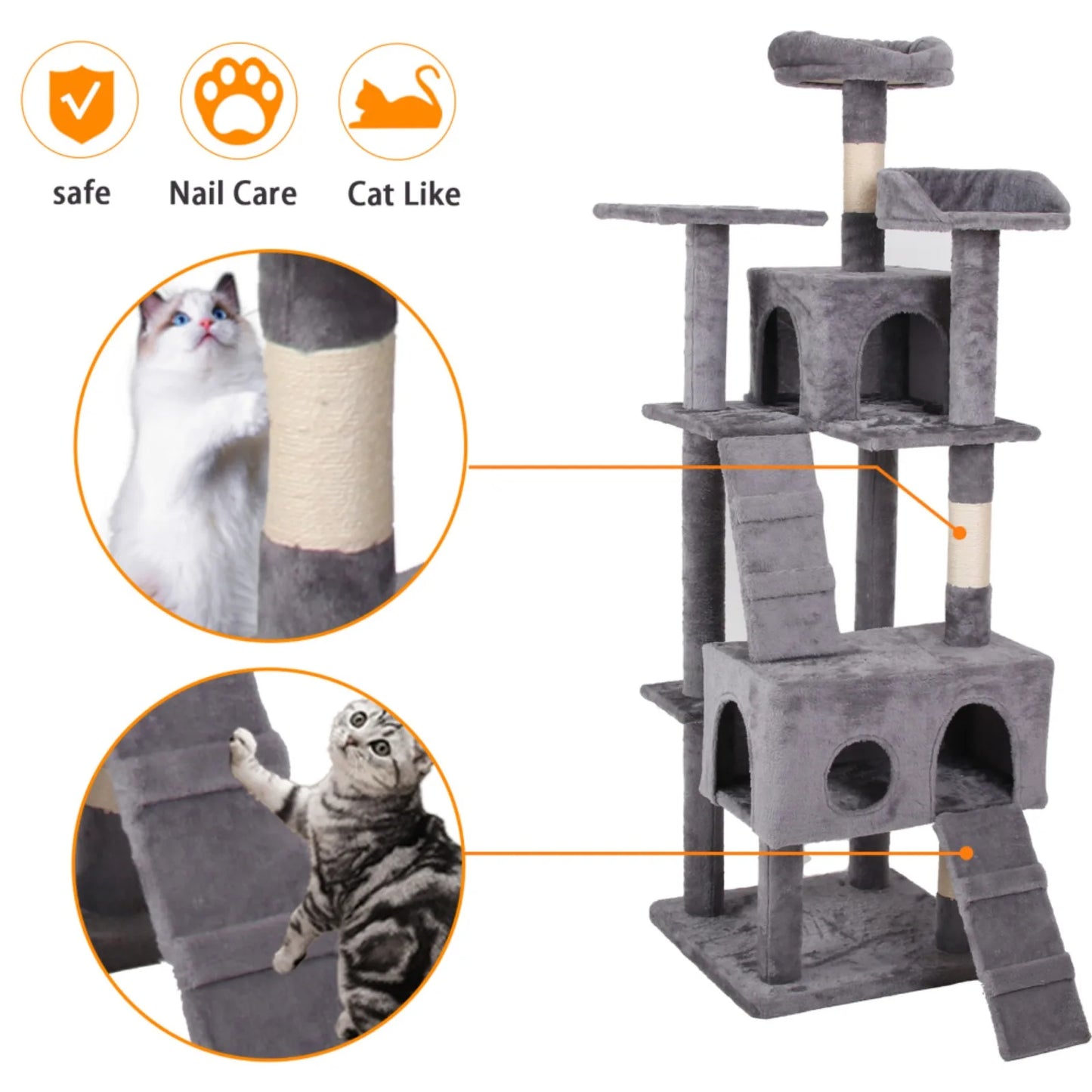 Multi-Level Cat Activity Tower