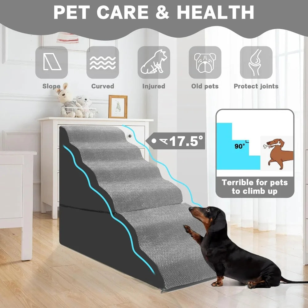 Dog Stairs for High Beds 30-36 inches Tall