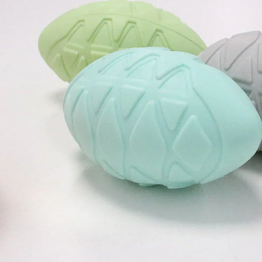 Natural Non-toxic Rubber Football Style Chew Toy
