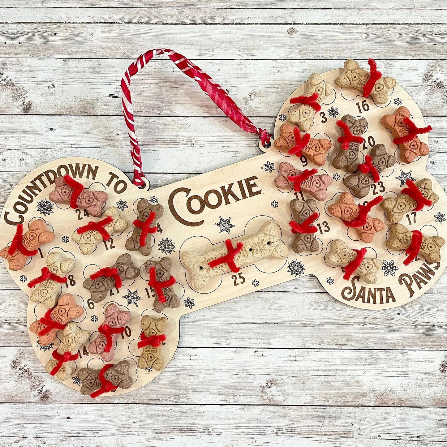 Christmas Dog Bone Countdown Hanger
