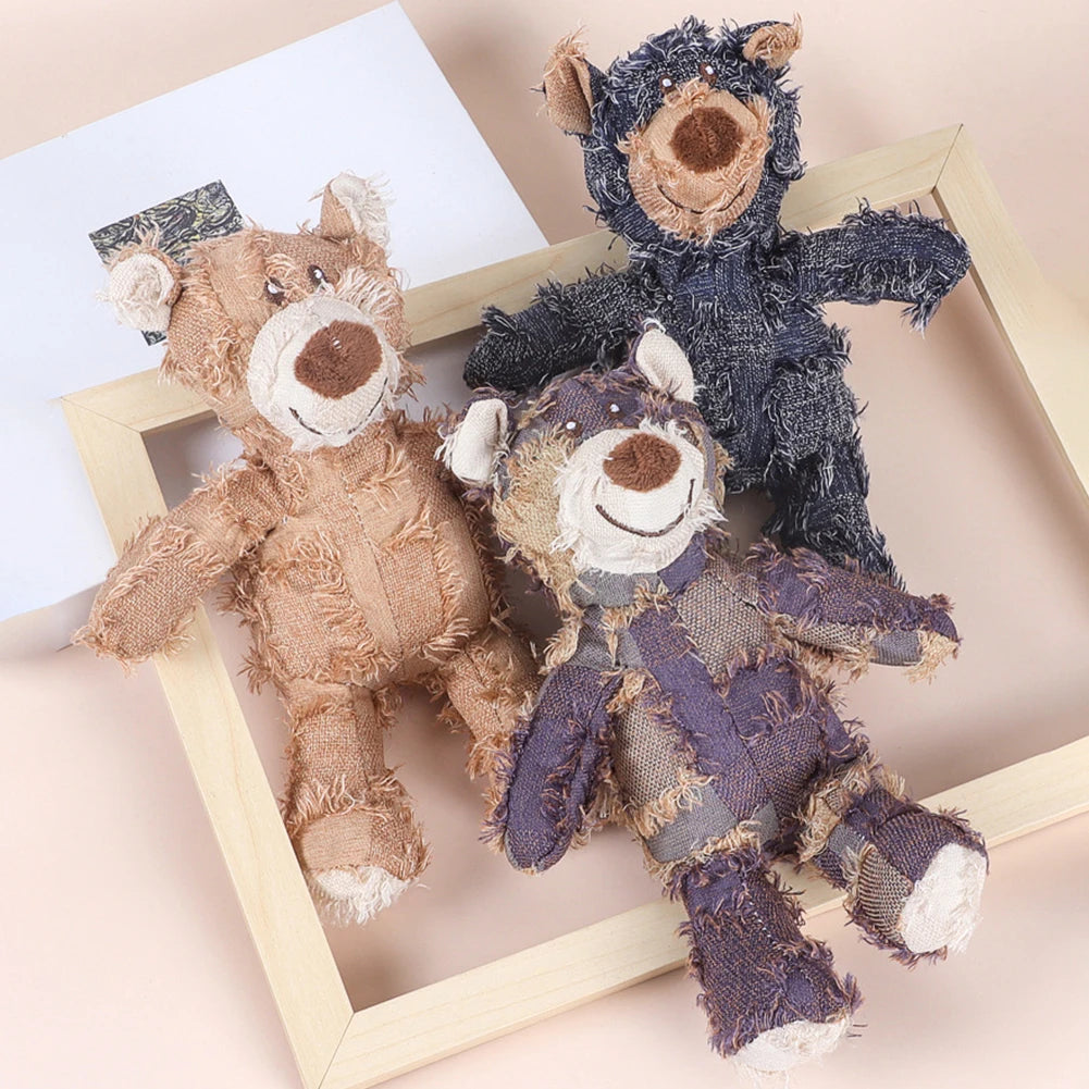 Squeaky Plush Bear Toy