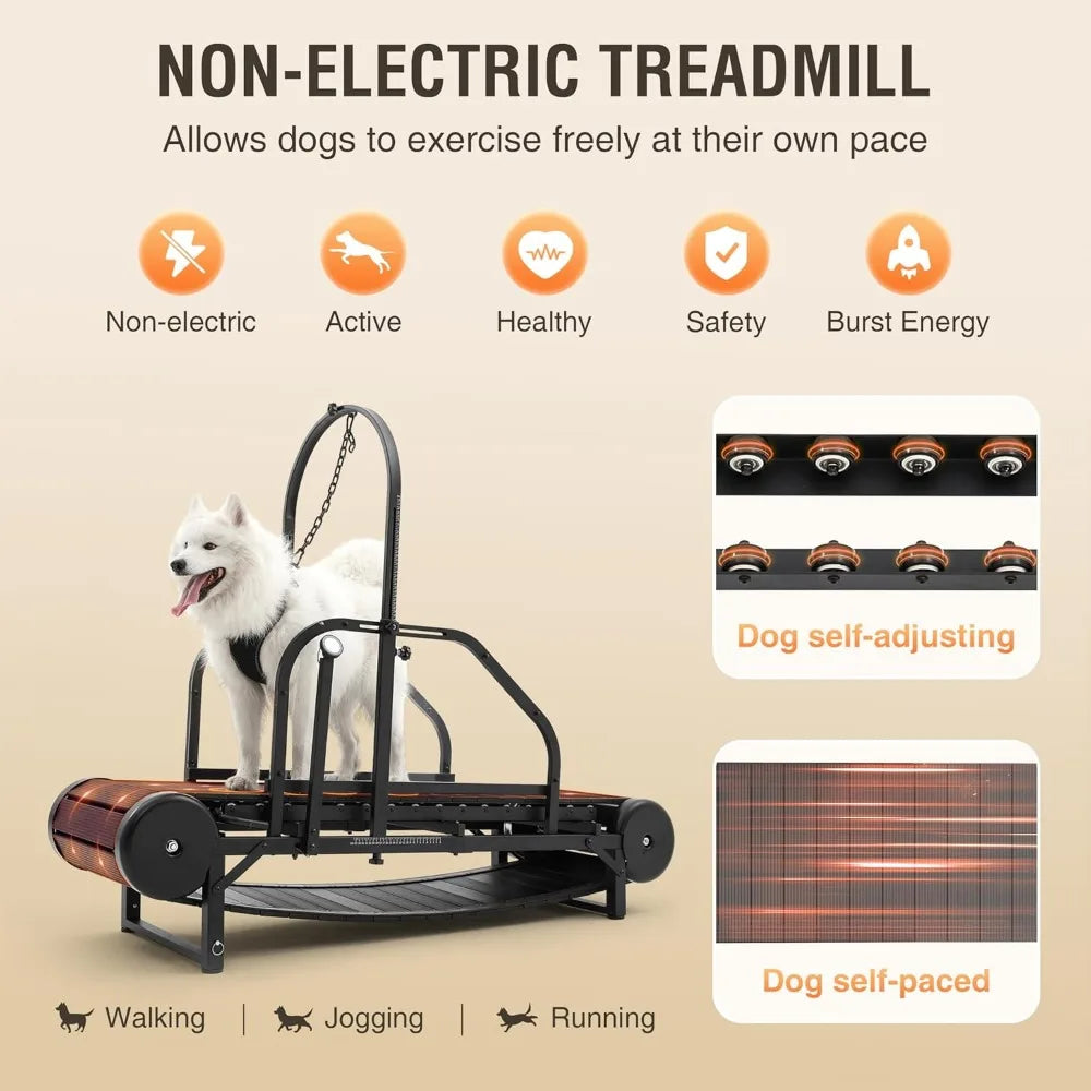 Dog Treadmill for Medium Dogs, Large Dogs, Adjustable Ramp