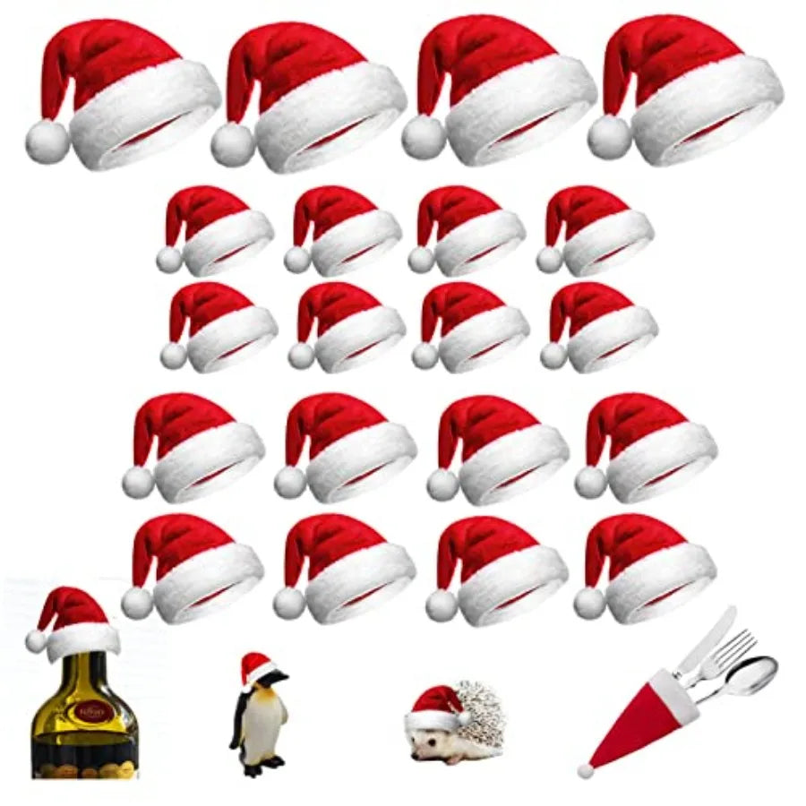 40pcs Mini Santa Hats