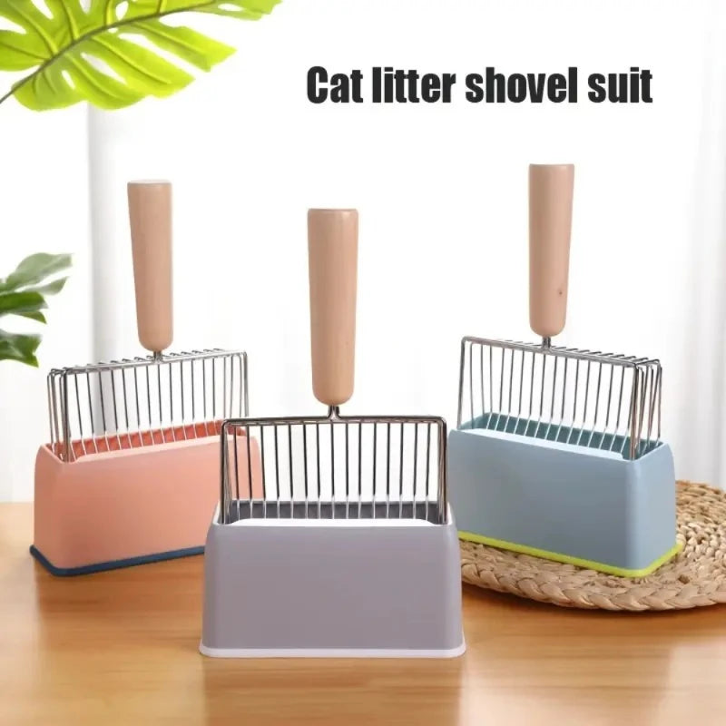 Heavy Duty Metal Cat Litter Scoop - Rust-Proof, Sturdy & Easy-to-Use Litter Box Cleaner for Cats & Pet Owners - Durable & Effici