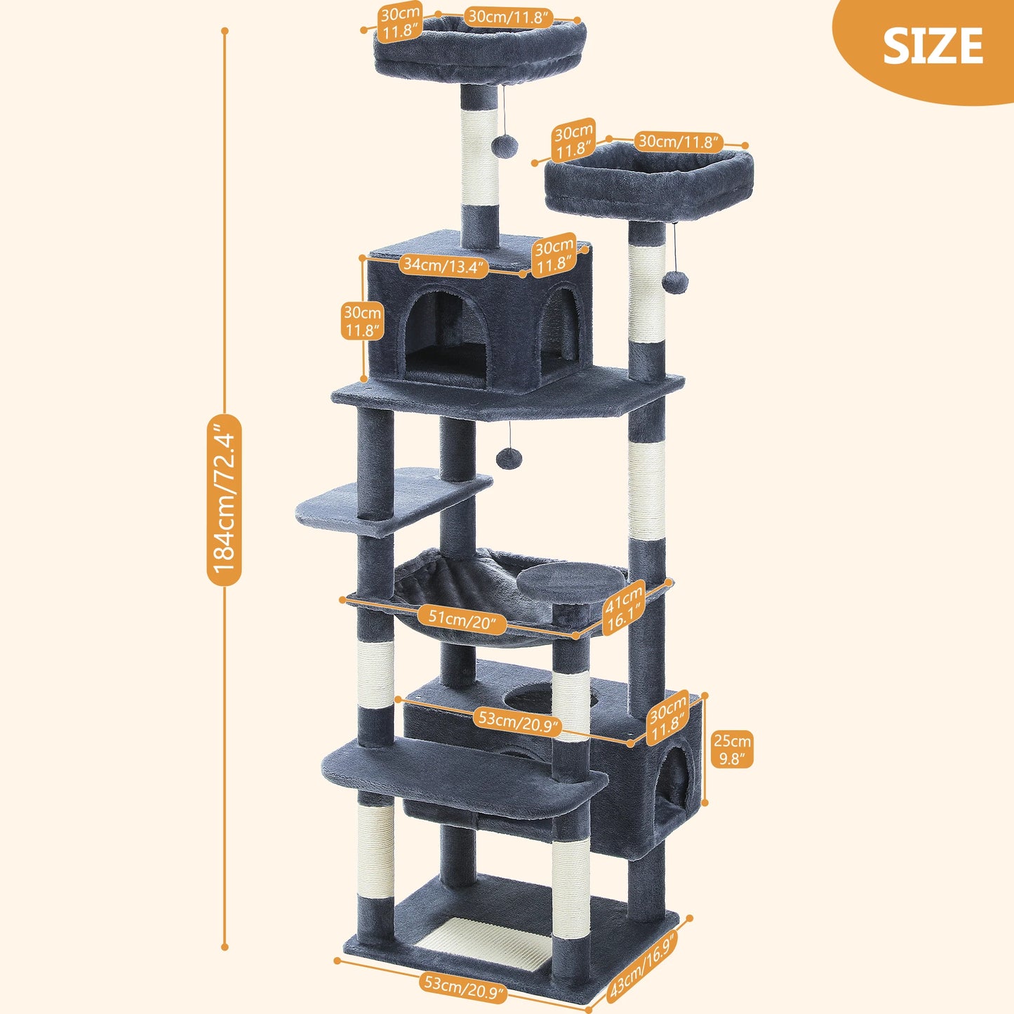 Large Cat Tree Tower