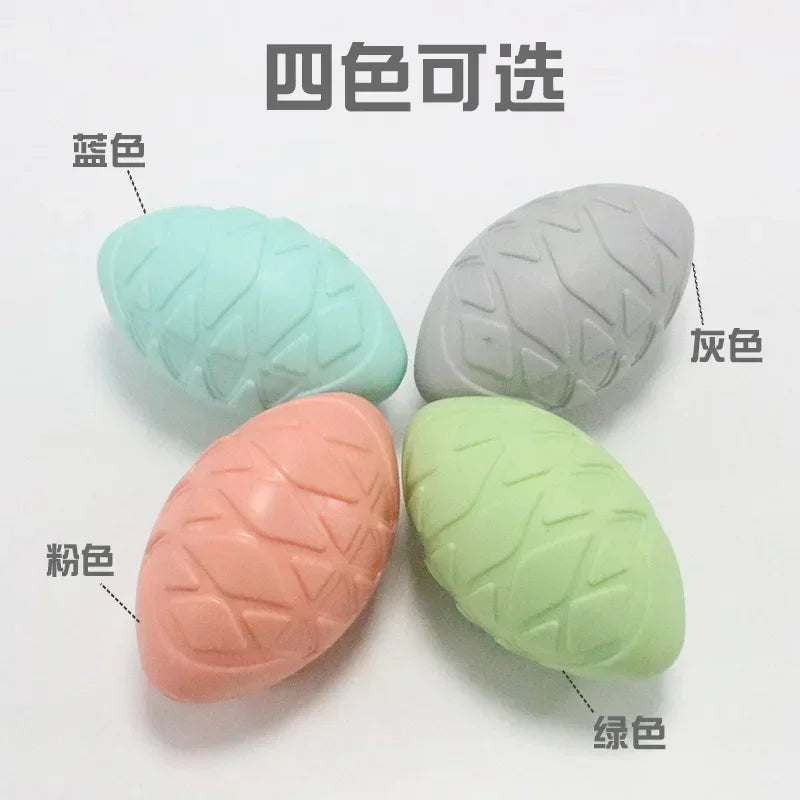 Natural Non-toxic Rubber Football Style Chew Toy