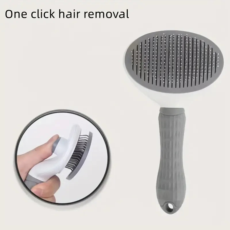 Deshedding Tool for Cats & Dogs, Pet Hair Removal Grooming Brush, Gentle Needle