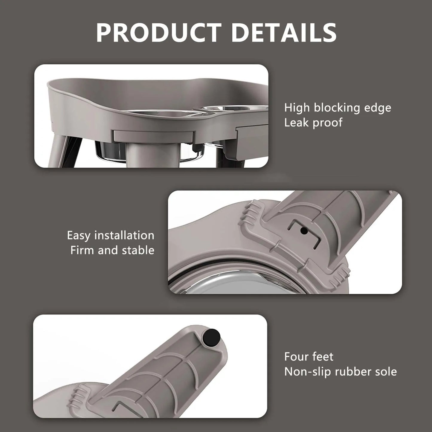 Raised Stand Elevated Dog and Cat Feeder