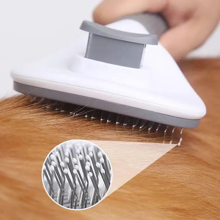 Deshedding Tool for Cats & Dogs, Pet Hair Removal Grooming Brush, Gentle Needle