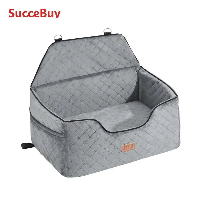 SucceBuy Dog Car Seat Dog Booster Seat for Car with A Storage Pocket