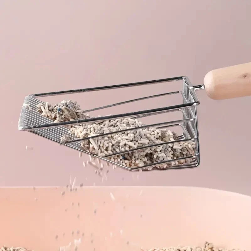 Heavy Duty Metal Cat Litter Scoop - Rust-Proof, Sturdy & Easy-to-Use Litter Box Cleaner for Cats & Pet Owners - Durable & Effici