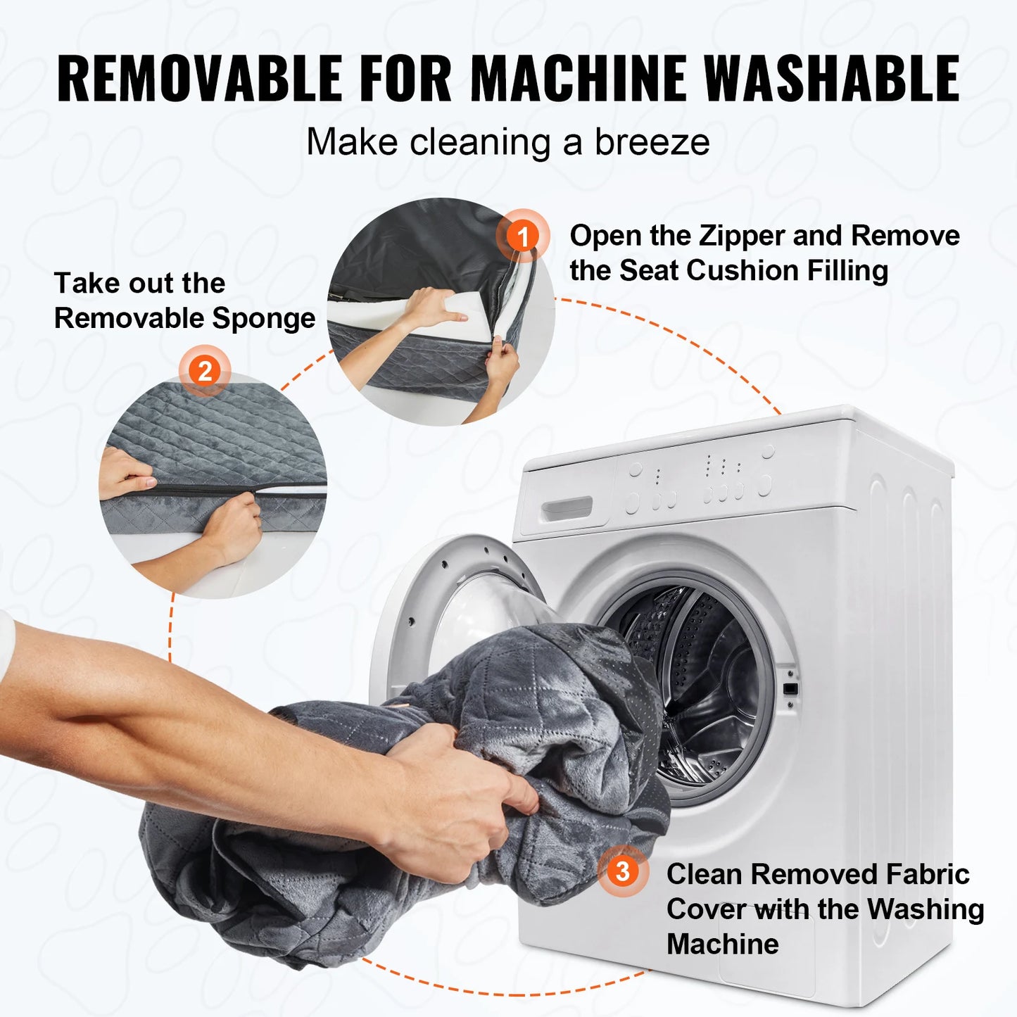 SucceBuy Dog Car Seat Dog Booster Seat for Car with A Storage Pocket