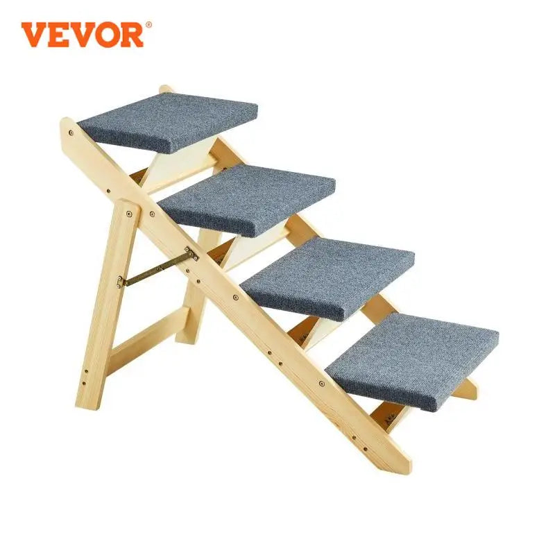 VEVOR Wooden Pet Steps and Ramp Combo