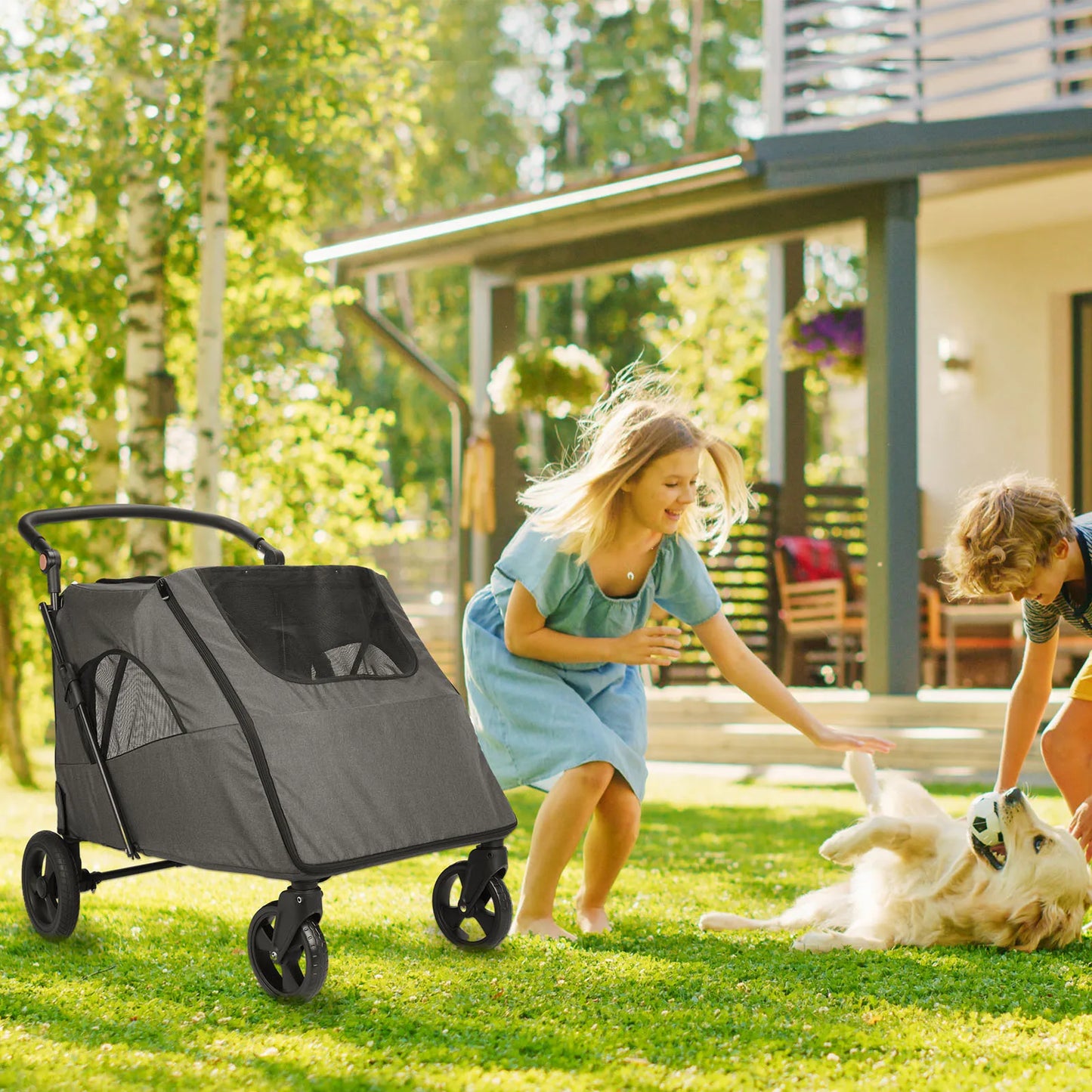 360° swivel Pet Stroller