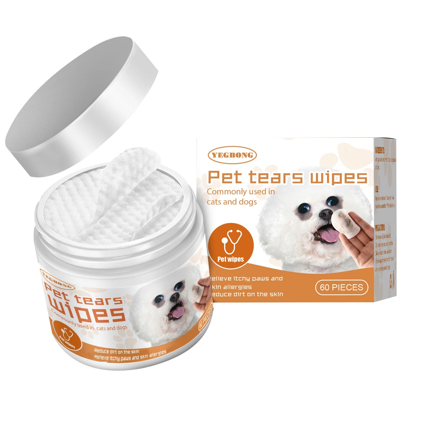 Yegbong Dogs And Cats Tear Stain Removal