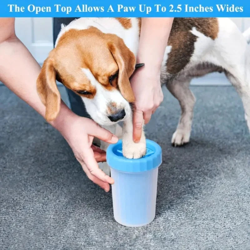 Portable Pet Paw Cleaner Cup for Dogs & Cats - Compact, Durable Mud & Dirt Remover Tool - Lightweight, Travel-Friendly Grooming