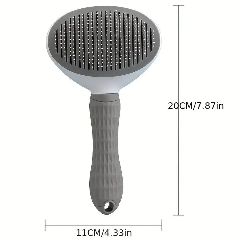 Deshedding Tool for Cats & Dogs, Pet Hair Removal Grooming Brush, Gentle Needle