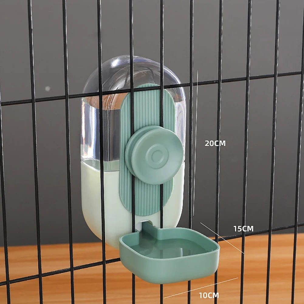 27oz Automatic Pet Bowl Cage Hanging Feeder Pet Water Bottle Food Container Dispenser Bowl For Puppy Cat Rabbit Pet Feeding Tool