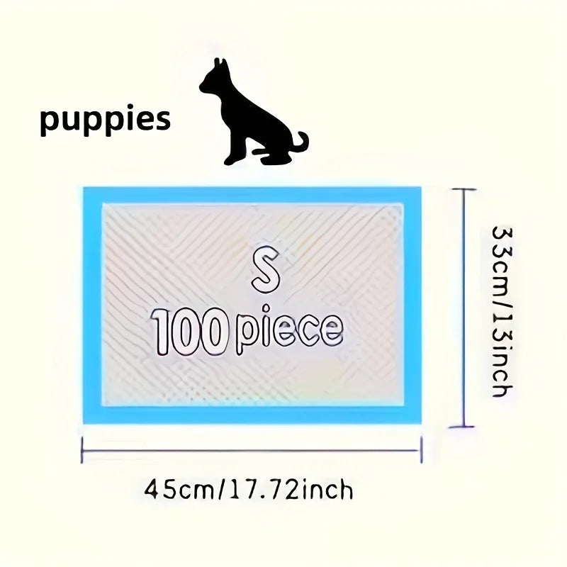 100 17.7"x13" inch Disposable Absorbent Dog Training Pads