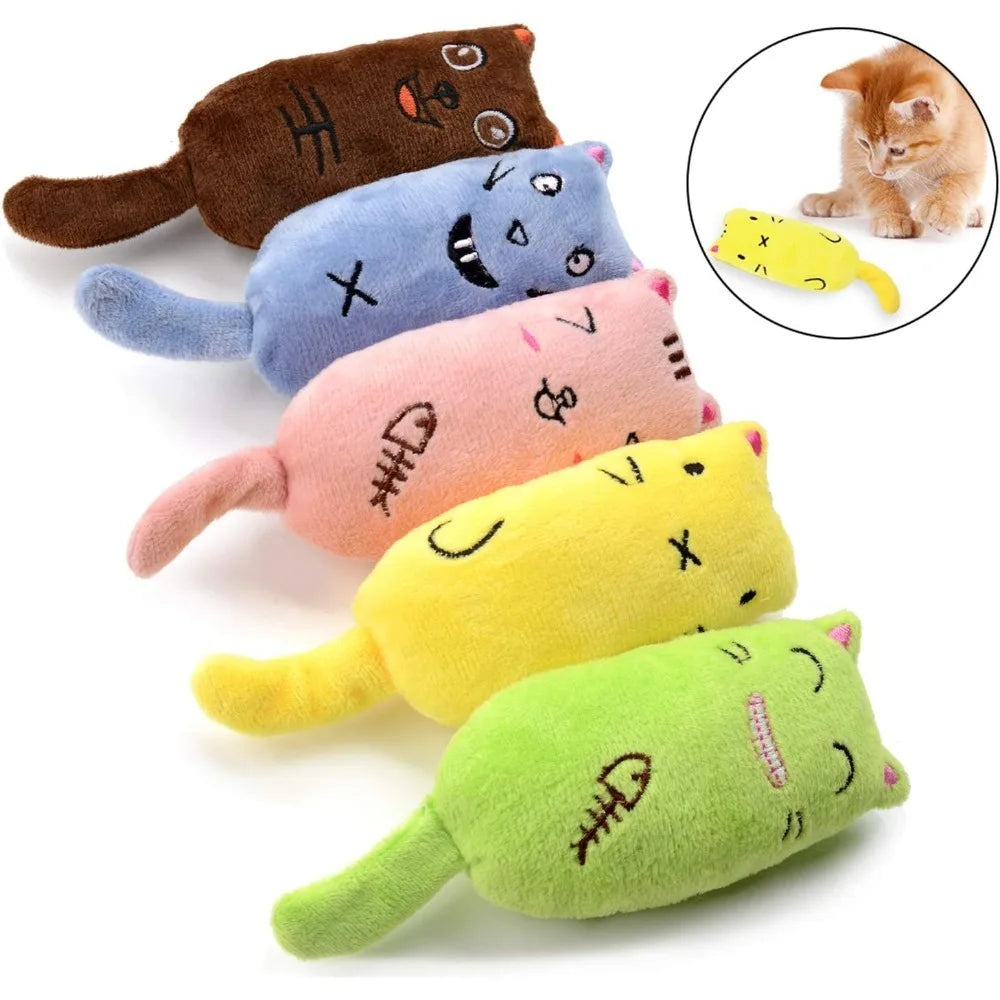 Catnip Filled Cartoon Mice Cat Teething Chew Toy