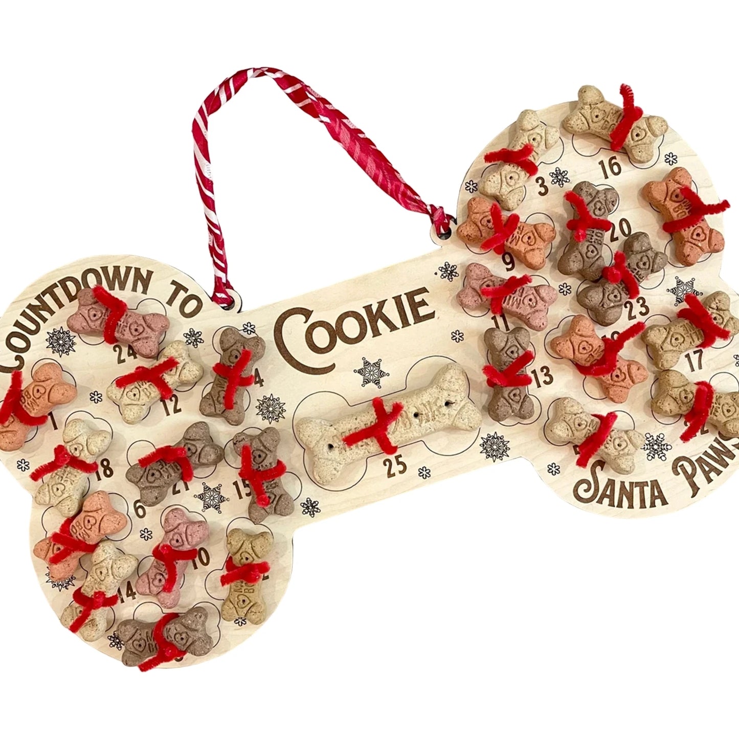 Christmas Dog Bone Countdown Hanger